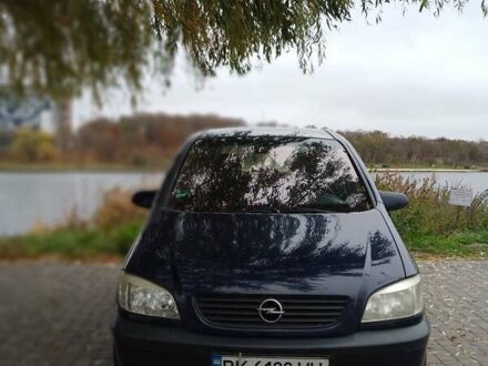 Синий Опель Зафира, объемом двигателя 1.6 л и пробегом 283 тыс. км за 3700 $, фото 1 на Automoto.ua
