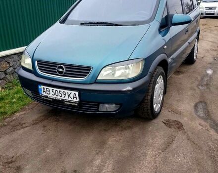 Синий Опель Зафира, объемом двигателя 1.8 л и пробегом 380 тыс. км за 3700 $, фото 1 на Automoto.ua