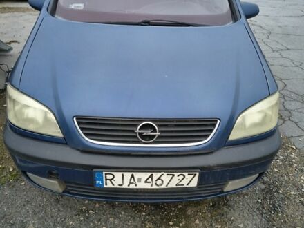 Синий Опель Зафира, объемом двигателя 2 л и пробегом 300 тыс. км за 1000 $, фото 1 на Automoto.ua