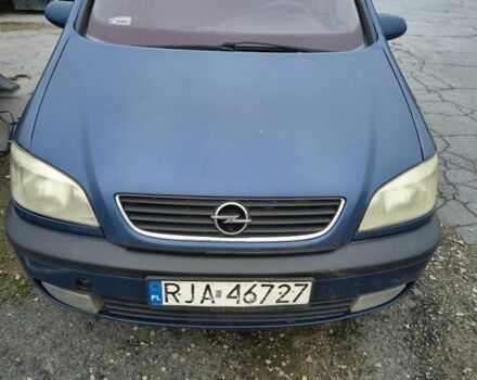 Синий Опель Зафира, объемом двигателя 2 л и пробегом 300 тыс. км за 1000 $, фото 1 на Automoto.ua