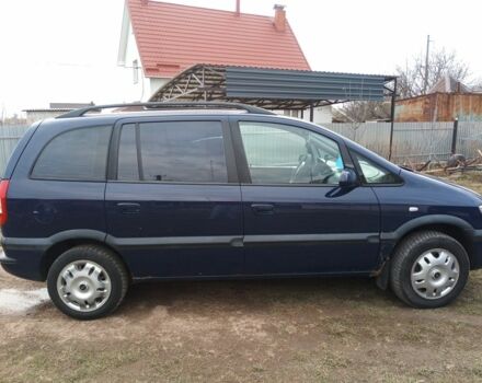 Синий Опель Зафира, объемом двигателя 2.2 л и пробегом 100 тыс. км за 3500 $, фото 1 на Automoto.ua