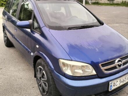 Синій Опель Зафіра, об'ємом двигуна 2 л та пробігом 285 тис. км за 3100 $, фото 1 на Automoto.ua