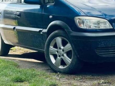 Синій Опель Зафіра, об'ємом двигуна 2 л та пробігом 350 тис. км за 3350 $, фото 1 на Automoto.ua