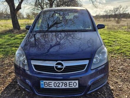 Синий Опель Зафира, объемом двигателя 1.9 л и пробегом 523 тыс. км за 6500 $, фото 1 на Automoto.ua