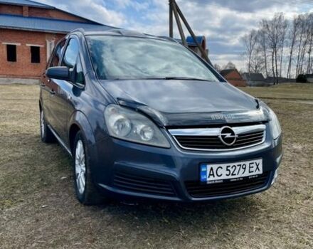 Синий Опель Зафира, объемом двигателя 1.91 л и пробегом 300 тыс. км за 4600 $, фото 1 на Automoto.ua