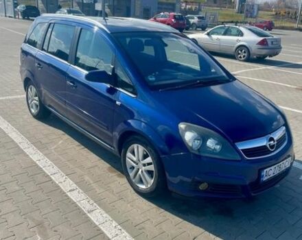 Синий Опель Зафира, объемом двигателя 1.91 л и пробегом 337 тыс. км за 5500 $, фото 1 на Automoto.ua