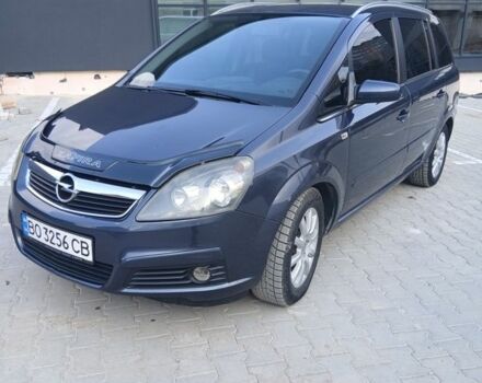 Синий Опель Зафира, объемом двигателя 1.91 л и пробегом 290 тыс. км за 5250 $, фото 1 на Automoto.ua