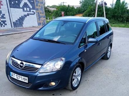 Синий Опель Зафира, объемом двигателя 1.69 л и пробегом 225 тыс. км за 6800 $, фото 1 на Automoto.ua