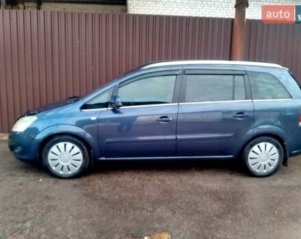 Синий Опель Зафира, объемом двигателя 1.7 л и пробегом 223 тыс. км за 7700 $, фото 1 на Automoto.ua