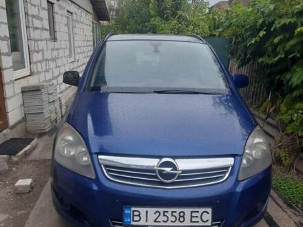 Синий Опель Зафира, объемом двигателя 1.7 л и пробегом 460 тыс. км за 5000 $, фото 1 на Automoto.ua
