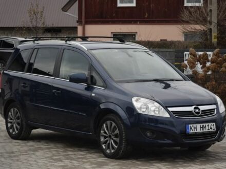 Синий Опель Зафира, объемом двигателя 1.8 л и пробегом 188 тыс. км за 4950 $, фото 1 на Automoto.ua