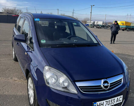 Синий Опель Зафира, объемом двигателя 1.6 л и пробегом 192 тыс. км за 7250 $, фото 1 на Automoto.ua