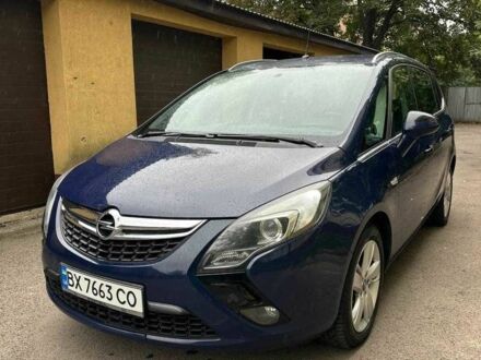 Синий Опель Зафира, объемом двигателя 2 л и пробегом 246 тыс. км за 7500 $, фото 1 на Automoto.ua