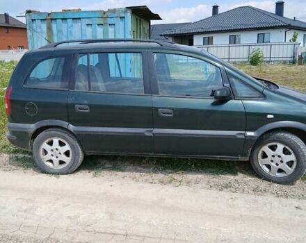 Зеленый Опель Зафира, объемом двигателя 2 л и пробегом 305 тыс. км за 3500 $, фото 1 на Automoto.ua