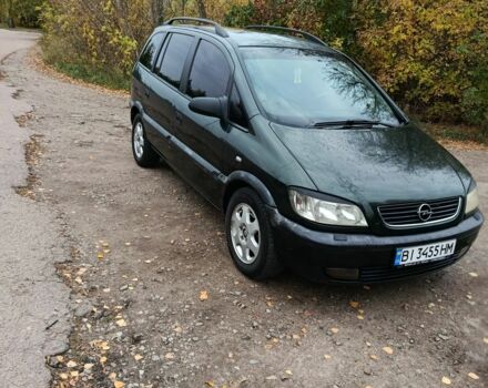 Зелений Опель Зафіра, об'ємом двигуна 2 л та пробігом 2 тис. км за 2850 $, фото 1 на Automoto.ua