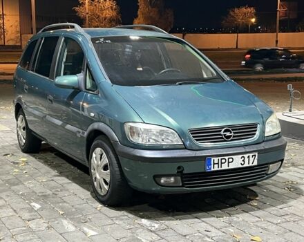 Зелений Опель Зафіра, об'ємом двигуна 2 л та пробігом 321 тис. км за 2200 $, фото 3 на Automoto.ua