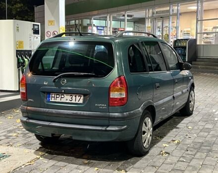 Зелений Опель Зафіра, об'ємом двигуна 2 л та пробігом 321 тис. км за 2200 $, фото 2 на Automoto.ua