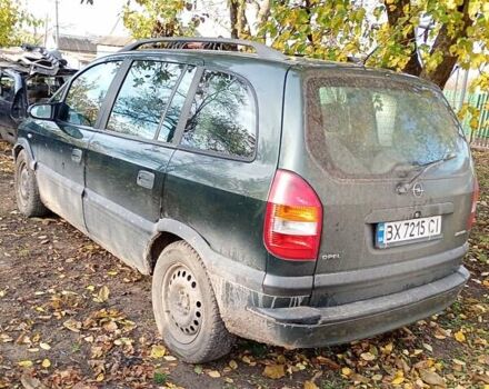 Зеленый Опель Зафира, объемом двигателя 2 л и пробегом 352 тыс. км за 1400 $, фото 3 на Automoto.ua