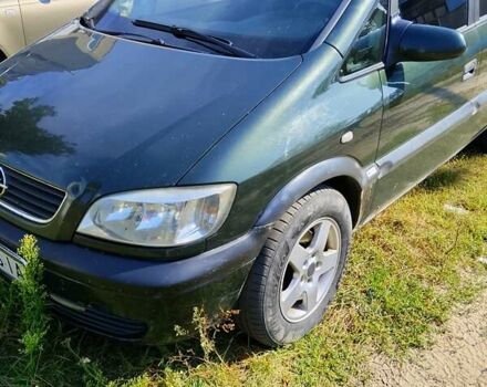 Зеленый Опель Зафира, объемом двигателя 2 л и пробегом 370 тыс. км за 2700 $, фото 2 на Automoto.ua