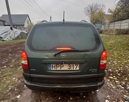 Зеленый Опель Зафира, объемом двигателя 2 л и пробегом 235 тыс. км за 2000 $, фото 2 на Automoto.ua