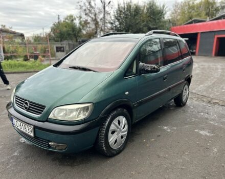 Зелений Опель Зафіра, об'ємом двигуна 2 л та пробігом 200 тис. км за 1902 $, фото 1 на Automoto.ua