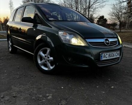 Зеленый Опель Зафира, объемом двигателя 1.91 л и пробегом 255 тыс. км за 5700 $, фото 1 на Automoto.ua