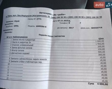 Сірий Опель Ampera-e, об'ємом двигуна 0 л та пробігом 109 тис. км за 14250 $, фото 36 на Automoto.ua