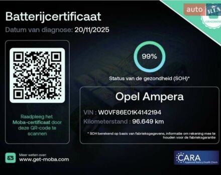 Серый Опель Ampera-e, объемом двигателя 0 л и пробегом 97 тыс. км за 15500 $, фото 33 на Automoto.ua