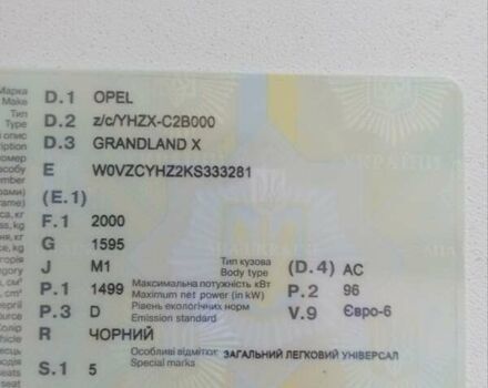 Чорний Опель Grandland X, об'ємом двигуна 1.5 л та пробігом 118 тис. км за 19500 $, фото 9 на Automoto.ua