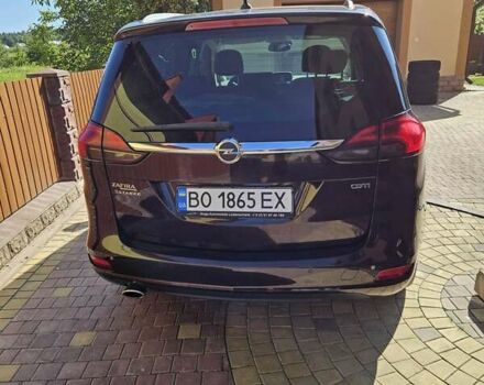 Коричневый Опель Zafira Tourer, объемом двигателя 1.96 л и пробегом 349 тыс. км за 8650 $, фото 2 на Automoto.ua