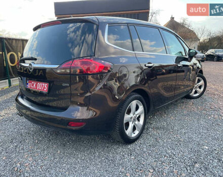 Коричневый Опель Zafira Tourer, объемом двигателя 2 л и пробегом 230 тыс. км за 11550 $, фото 38 на Automoto.ua