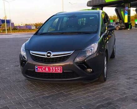 Коричневый Опель Zafira Tourer, объемом двигателя 1.6 л и пробегом 242 тыс. км за 9500 $, фото 1 на Automoto.ua