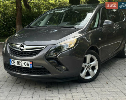 Сірий Опель Zafira Tourer, об'ємом двигуна 2 л та пробігом 219 тис. км за 10470 $, фото 5 на Automoto.ua