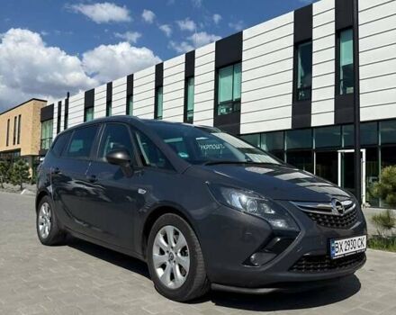 Серый Опель Zafira Tourer, объемом двигателя 1.96 л и пробегом 280 тыс. км за 10900 $, фото 1 на Automoto.ua