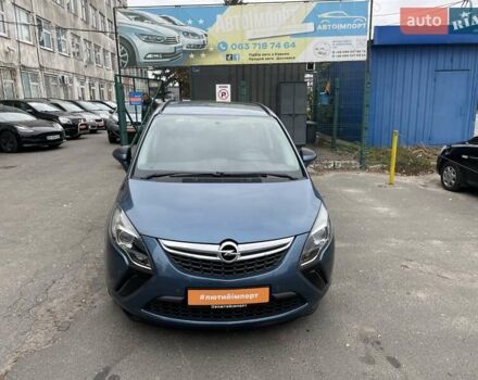 Синий Опель Zafira Tourer, объемом двигателя 2 л и пробегом 187 тыс. км за 10500 $, фото 14 на Automoto.ua