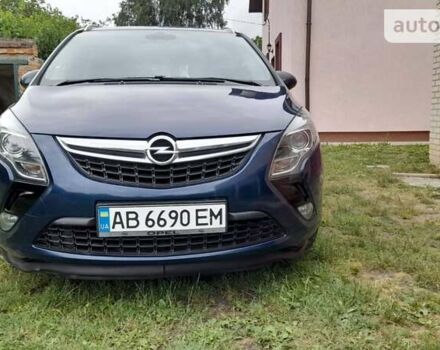 Синий Опель Zafira Tourer, объемом двигателя 2 л и пробегом 220 тыс. км за 9500 $, фото 16 на Automoto.ua