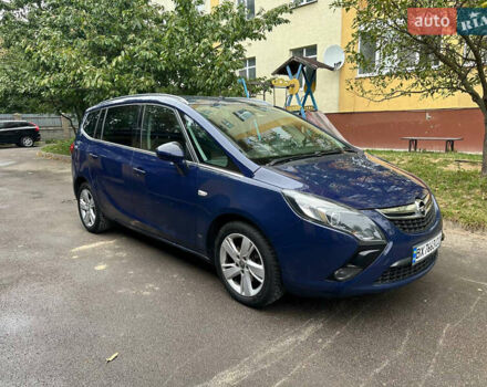 Синий Опель Zafira Tourer, объемом двигателя 2 л и пробегом 250 тыс. км за 7200 $, фото 29 на Automoto.ua