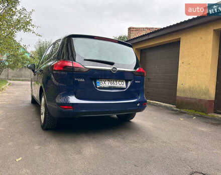 Синий Опель Zafira Tourer, объемом двигателя 2 л и пробегом 250 тыс. км за 7200 $, фото 7 на Automoto.ua
