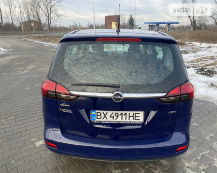 Синий Опель Zafira Tourer, объемом двигателя 1.96 л и пробегом 265 тыс. км за 11500 $, фото 1 на Automoto.ua