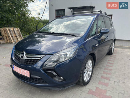 Синий Опель Zafira Tourer, объемом двигателя 2 л и пробегом 237 тыс. км за 9800 $, фото 1 на Automoto.ua