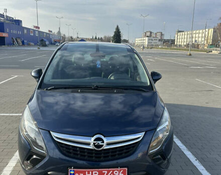 Синий Опель Zafira Tourer, объемом двигателя 1.4 л и пробегом 196 тыс. км за 9500 $, фото 1 на Automoto.ua