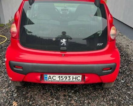 Червоний Пежо 107, об'ємом двигуна 1 л та пробігом 177 тис. км за 3000 $, фото 1 на Automoto.ua