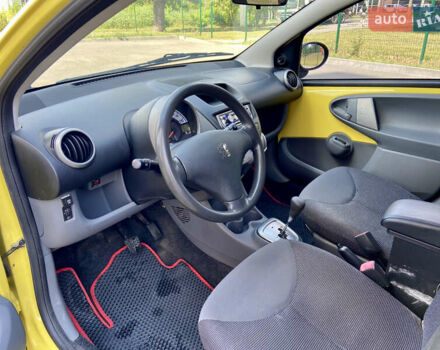 Желтый Пежо 107, объемом двигателя 1 л и пробегом 62 тыс. км за 5400 $, фото 10 на Automoto.ua