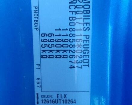 Синий Пежо 107, объемом двигателя 1 л и пробегом 114 тыс. км за 5300 $, фото 1 на Automoto.ua