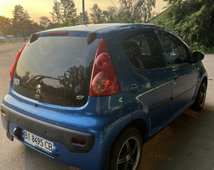 Синій Пежо 107, об'ємом двигуна 0.98 л та пробігом 98 тис. км за 5600 $, фото 2 на Automoto.ua
