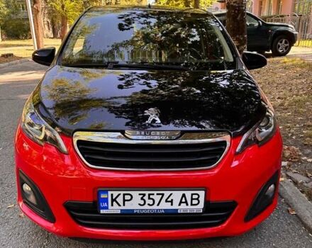 Красный Пежо 108, объемом двигателя 1 л и пробегом 54 тыс. км за 9499 $, фото 1 на Automoto.ua