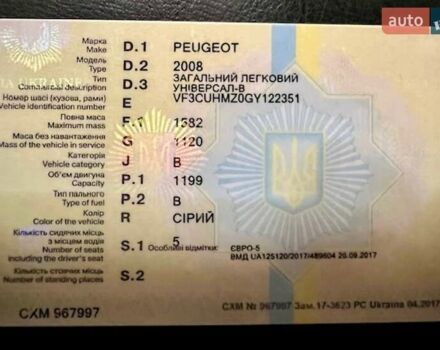 Сірий Пежо 2008, об'ємом двигуна 1.2 л та пробігом 76 тис. км за 10000 $, фото 8 на Automoto.ua