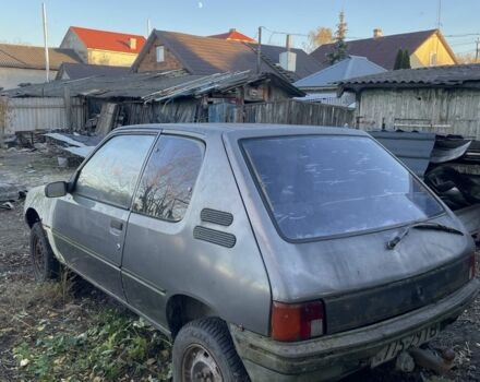 Сірий Пежо 205, об'ємом двигуна 1.1 л та пробігом 200 тис. км за 500 $, фото 3 на Automoto.ua