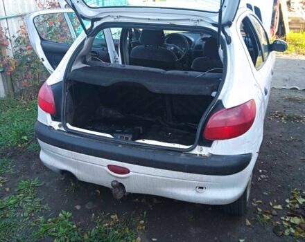 Белый Пежо 206, объемом двигателя 2 л и пробегом 345 тыс. км за 310 $, фото 1 на Automoto.ua