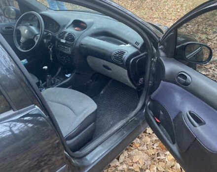 Черный Пежо 206, объемом двигателя 1.4 л и пробегом 148 тыс. км за 2100 $, фото 3 на Automoto.ua